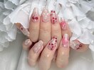 持ち込みデザインチェリーネイル