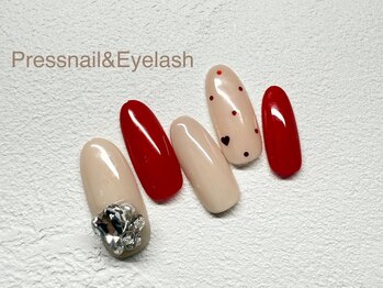 プレス ネイルアンドアイラッシュ(PRESS NAIL&EYELASH)/【ハンド】定額※オフ込￥9800