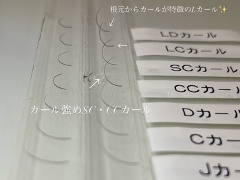 まつげエクステ専門店 クレイン(CRANE)/カールの種類