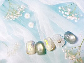 フリーアート/お花×マグ