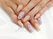 ネイルサロン ビューティーマジック 川口店/ シンプルフラワーネイル