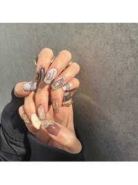 アシメデザインネイル♪