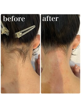 プライベートサロン ラ ペーシュ/気になる後れ毛はワックスで解決