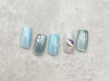 アイビー(Aivy)/さわやか大理石ネイル