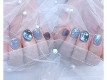 マイフェアレディ 今池(MyFairLady)/きらめくラメと雪の結晶冬ネイル