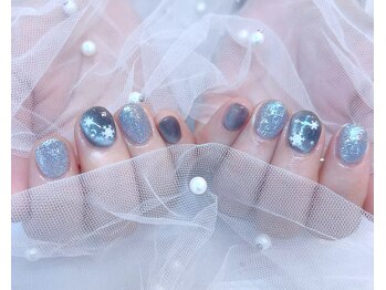 マイフェアレディ 今池(MyFairLady)/きらめくラメと雪の結晶冬ネイル