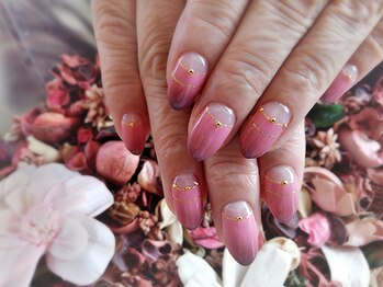 ネイルサロン シェリ(NAIL SALON Cheri)/エアブラシ逆フレンチ
