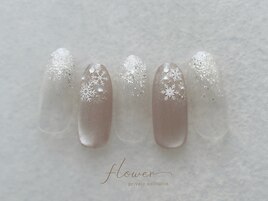 冬ネイル☆雪の結晶デザイン