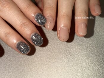 ジュエ ネイルスタジオ(jouer nailstudio.)/asymmetry nail