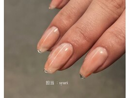 桃に滴る水