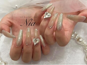 ニア ネイルサロン 大阪駅前第2ビル(Nia)/ミルクティーベージュネイル