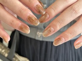 ブラウン　べっ甲　ニュアンス