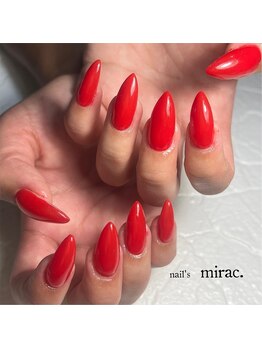 ネイルズミラク(nail's mirac.)/レッドワンカラーネイル