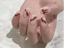 ラクエ(Laque)/手書きリボン 赤