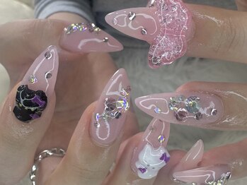 ネイルサロン ジュノ バイ ステラ(juno by stella)の写真/【新規限定】120分パーツ付け放題オフ込7900円のお得なクーポンと高技術で初めての方も大歓迎☆
