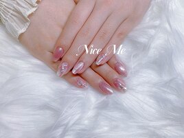 マーブルニュアンスネイル