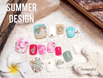 ココナッツ(Coconuts)/【SUMMER DESIGN 】夏ネイル☆