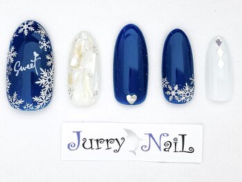 ジュリーネイル 所沢店/雪の結晶ネイル