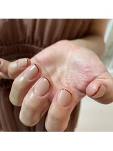 エーレネイル 梅田 中崎町(ehre nail)/スキニーフレンチ