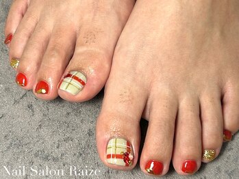 ライズ 本町店(Raize)/チェックネイル/フットネイル