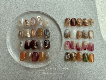 クレセントアイアンドネイル 天神大名店(Crescent Eye&Nail)の写真/【シンプルで物足りない方はこちら＊】お洒落なニュアンスnailに♪話題のミラー/マグネット/フラッシュも◎