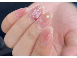 チーク・蝶々・星・パール