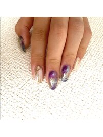 奥行ニュアンスネイル