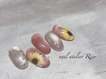 ネイルアトリエ リコ(nail atelier Rico)/ひまわりネイル