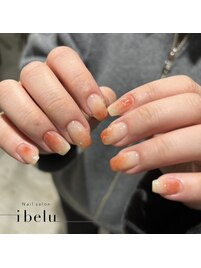 春カラーニュアンスネイル