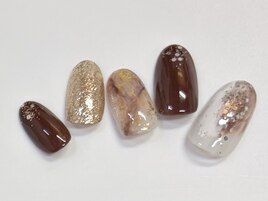 キラキラ大理石・秋色ニュアンス