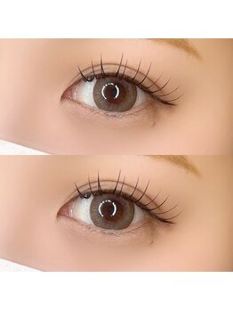 ライラ(Lyla)の写真/丁寧なカウンセリングでお悩みを解消♪下がりまつ毛もスピーディ＆高持続パーマでパッチリ上向きの目元へ★