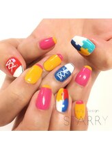 スターリー(STARRY)/スニーカー　カラフル　手描き