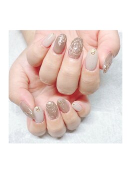 ビューティービースト フォー ネイルアンドアイラッシュ 松浜店(beauty:beast)/網目ミラーネイル☆