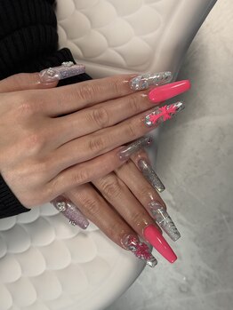 リュールリュクス(LUEUR luxe.)/王道ギャルピンクネイル☆