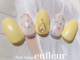 カラフルドット＆ビジュー☆