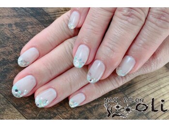 オリ(Oli)/ワンカラー&先端ラメ