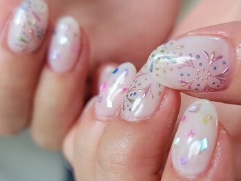 ネイルフロンティア 吉祥寺(NAIL FRONTIER)/ふみの♪繊細ミラー花火11980円