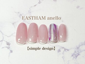 イーストハムアネーロネイル(EAST HAM anello nail)/7・8月定額シンプルデザイン