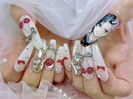 痛ネイル さくらんぼネイル