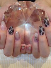 エスフィーネイルサロン ブリーユ(Esfy nailsalon Brille)/ヒョウ柄マットコート