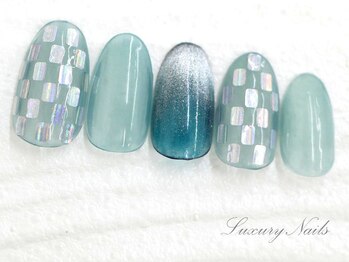 ラグジュアリーネイルズ オオミヤ(Luxury Nails Omiya)/敷き詰め*ホログラムネイル