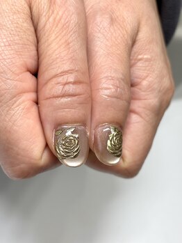 薔薇ネイル