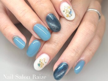 ライズ 本町店(Raize)/青ネイル/夏/シェルネイル