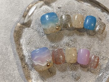 チャンプ 高の原店(Champ)/《2025夏フットネイル》海ネイル