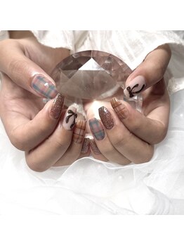 ポイソン(POISSON)/チェック×リボン