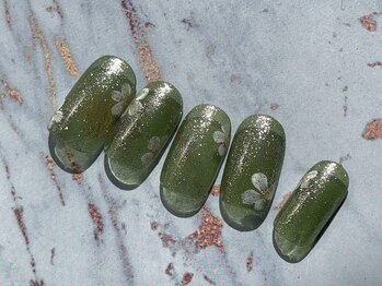 グリーン×フラワー