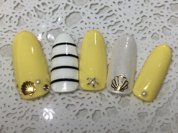 ネイルサロン リリオ(Nail Salon Ririo)/ボーダーシェルネイル