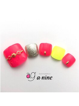 ネイルサロン エーナイン イオン東札幌店/7.フット★夏デザイン 5999円