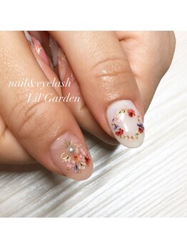 リルガーデン 新宿南口(Lil' Garden)/親指アート×押し花ネイル