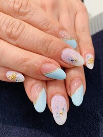 斜めフレンチ＆ビジュアート♪